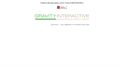 Desktop Screenshot of gravity-interactive.com