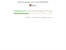 Tablet Screenshot of gravity-interactive.com